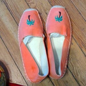 Canvas Shoes size 11 Palm Tree Detail